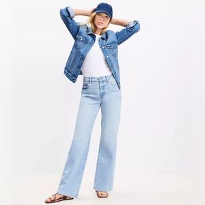 LOFT Outlet Straight Leg Jeans Light Blue Size 29/8